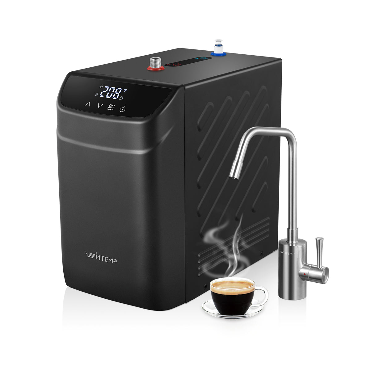 WINTEMP 2-in-1 Instant Hot Water Dispenser – 208°F Instant Hot Water with Child Lock & Dual Faucet Options