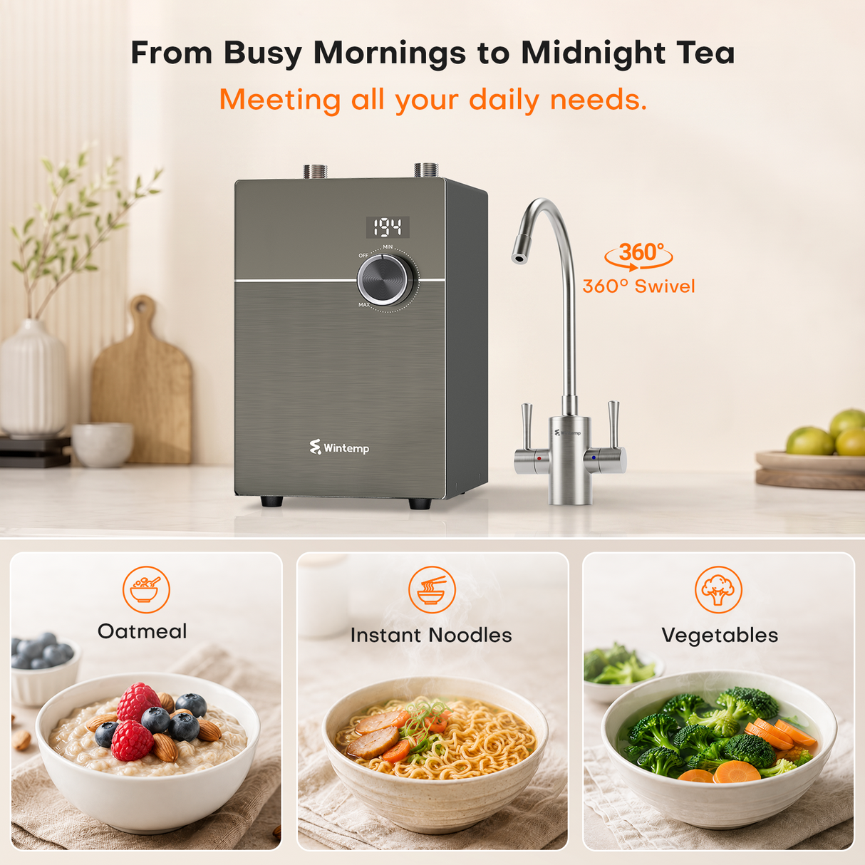 Axis Hot Pro 2-in-1 Under-Sink Instant Hot Water Dispenser