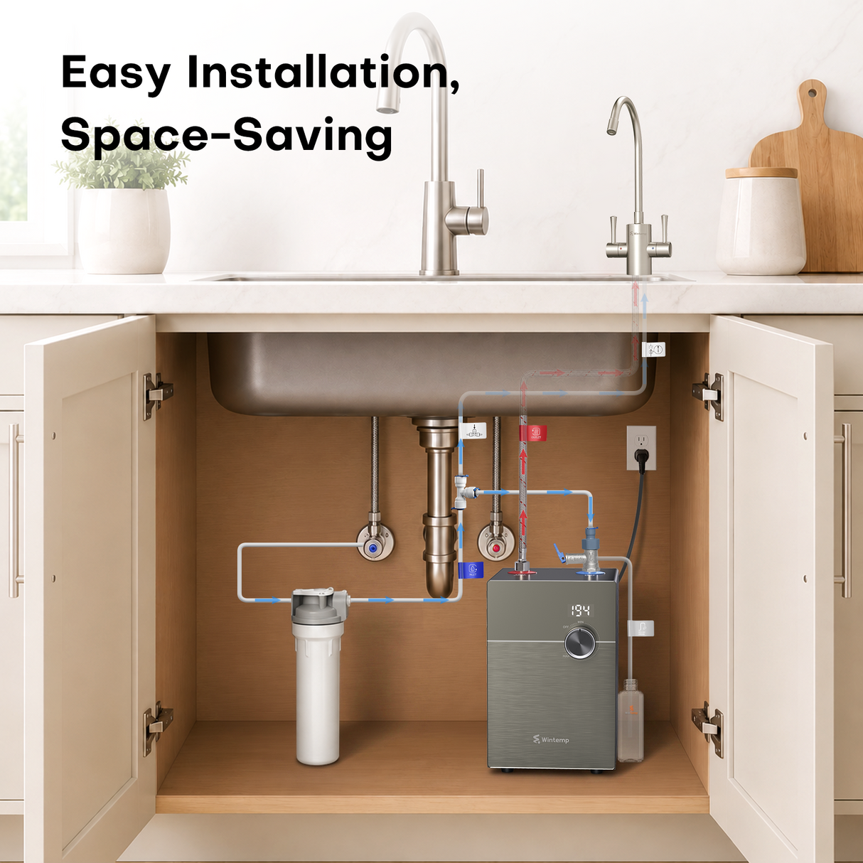 Axis Hot Pro 2-in-1 Under-Sink Instant Hot Water Dispenser