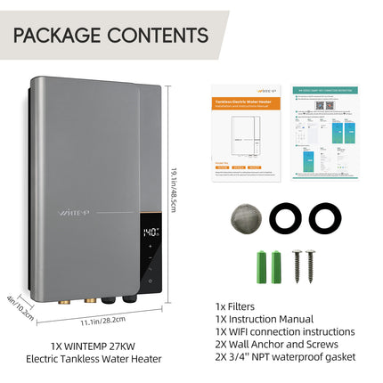 WN27---240V / 27.0 kW  Multiple Water Supply Tankless Electric Water Heater