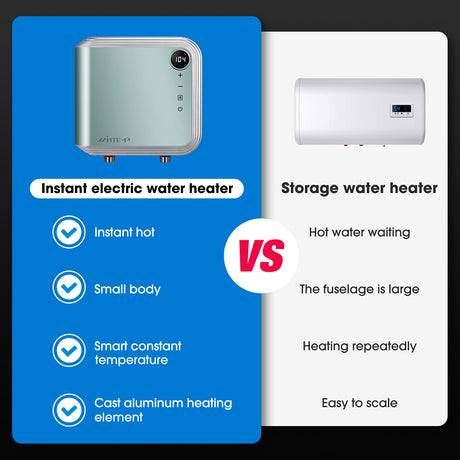 The Different of Tankless Electric Water and the Storage Water Heater