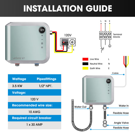 How To Install A Tankless  Electric Water Heater